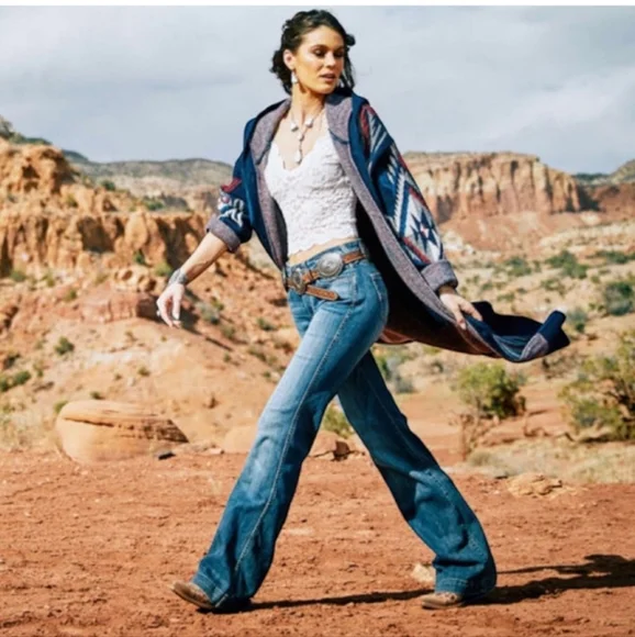 Ariat Jeans Ariat Bluebell Ella Trouser Jeans Blue Denim Flare